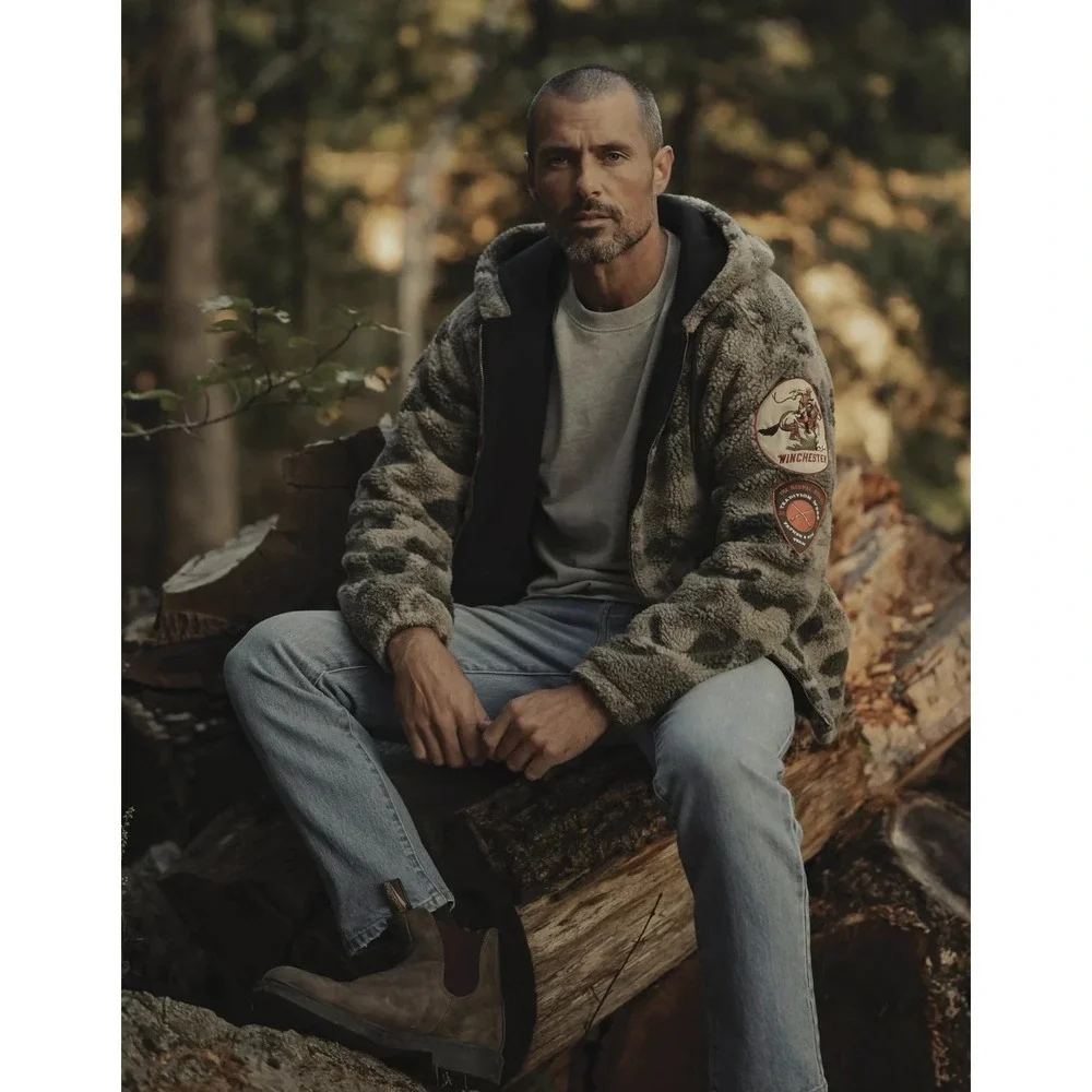 The Normal Brand x Winchester The Tradition Week Sherpa Camo Patch Jacket Large - Picture 7 of 14